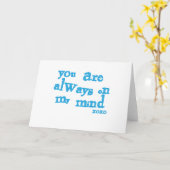 Du bist immer im Kopf Karte (Gelbe Blume)