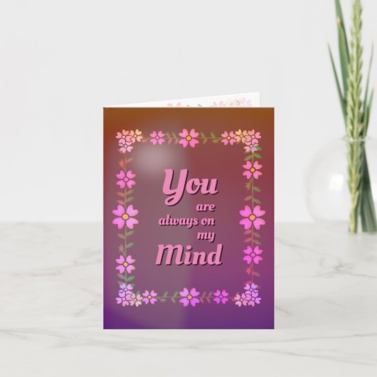 Du bist immer im Kopf Karte (Vorderseite)