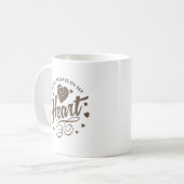 Du bist immer in meinem Herzen Kaffeetasse (Vorderseite Links)