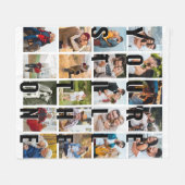 Du bist immer noch die eine 20 vertikale FotoColla Fleecedecke (Vorderseite (Horizontal))