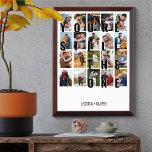 Du bist immer noch die einmalige FotoCollage Awardplakette<br><div class="desc">Hochzeitstag Foto Geschenk für Ihren Partner. Das Design enthält einen überdimensionalen Druck, der als "You're Still the One" auf Ihren Bildern als Overlay angezeigt wird. Die Fotovorlage ist für Sie ein Set, um 20 Ihrer Lieblings-Fotos hinzuzufügen, die alle im vertikalen Porträtformat angezeigt werden. Diese Foto-Collage im Rasterstil setzt sich aus...</div>