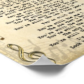 Du bist immer noch die einzige Song Lyric Gitarre  Poster (Ecke)