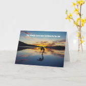 Du bist immer rückwärts für mich - Danke Karte (Gelbe Blume)