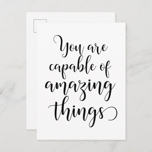 Du bist in der Lage, phantastische Dinge zu tun Postkarte (Vorne/Hinten)