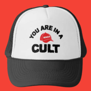 Du bist in einem Kult! Anti-MAGA Trucker Hat Truckerkappe