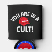 Du bist in einem Kult! + FDT | Politisch Dosenkühler (Rückseite)