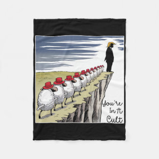 Du bist in einer Sekte - Lustig Anti Trump  Fleecedecke