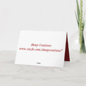 Du bist in mein Herz gekommen Karte (Rückseite)