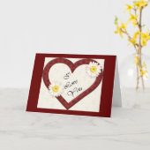 Du bist in mein Herz gekommen Karte (Gelbe Blume)