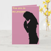 Du bist in meinen Gebeten Karte (Gelbe Blume)