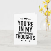 Du bist in meinen unangemessenen Gedanken lustig Karte (Gelbe Blume)