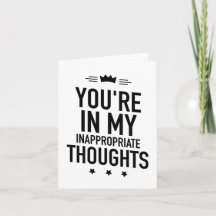 Du bist in meinen unangemessenen Gedanken lustig