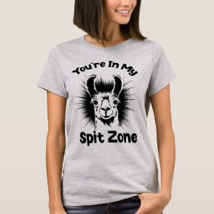 Du bist in meiner Spit Zone, Llama Lover T-Shirt