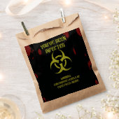 Du bist infiziert – Zombie-Virus-Behandlung Geschenktütchen (Ausgeschnitten)