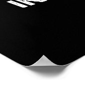 Du bist Inkredi-Bowl Funny Bowling Pun Dark BG Poster (Ecke)