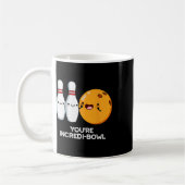 Du bist Inkrei-Bowl Funny Bowling Pun Kaffeetasse (Links)