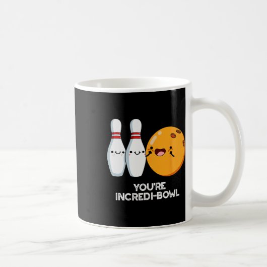 Du bist Inkrei-Bowl Funny Bowling Pun Kaffeetasse (Rechts)