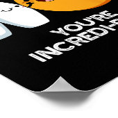 Du bist Inkrei-Bowl Funny Bowling Pun Poster (Ecke)