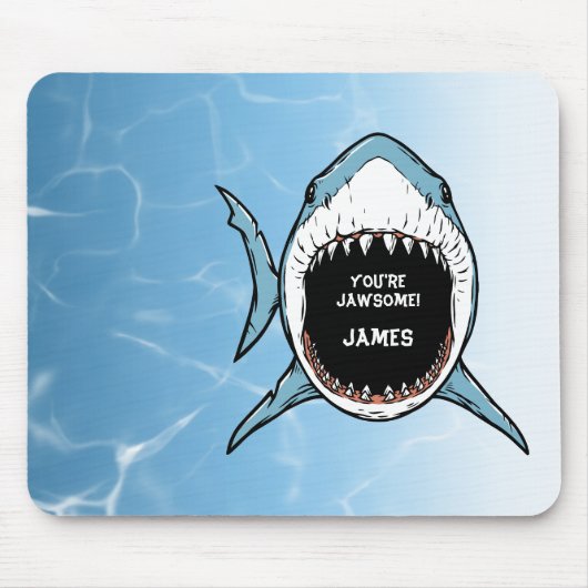 Du bist Jawsome Shark Mousepad (Vorne)