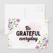 DU BIST JEDEN TAG GRATEFUL POSTKARTE (Vorne/Hinten)