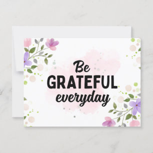 DU BIST JEDEN TAG GRATEFUL POSTKARTE