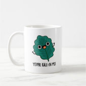 Du bist Kale-in Me Funny Veggie Kale Pun Kaffeetasse (Links)