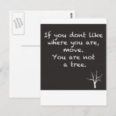 Du bist KEIN Baum Postkarte (Vorne/Hinten)