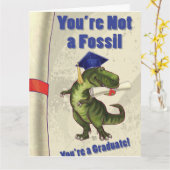 Du bist kein Fossil Karte (Gelbe Blume)