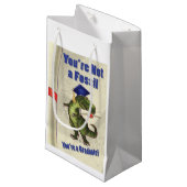 Du bist kein Fossil Kleine Geschenktüte (Vorderseite Schrägansicht)