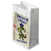 Du bist kein Fossil Kleine Geschenktüte (Rückseite Schrägansicht)