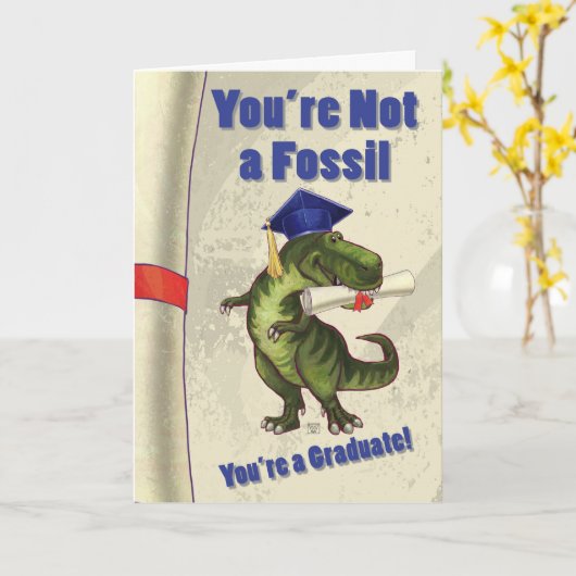 Du bist kein Fossil-Scroll Karte (Gelbe Blume)