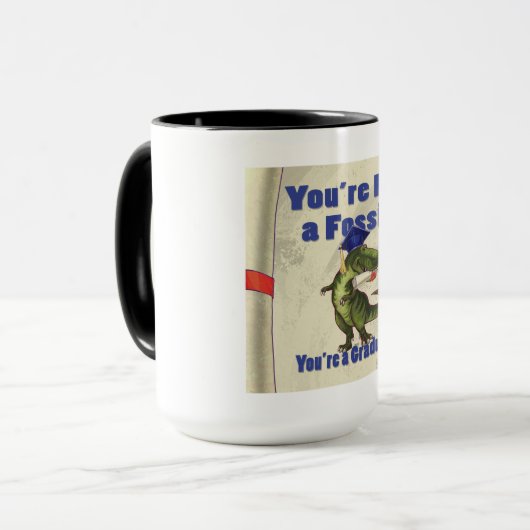 Du bist kein Fossil Tasse (Vorderseite Links)