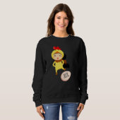 Du bist kein Huhn Tier Witze Sweatshirt (Vorne ganz)