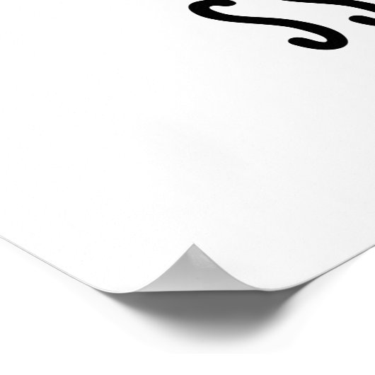 Du bist kein Sshush-in-Me Funny Sushi Pun Poster (Ecke)