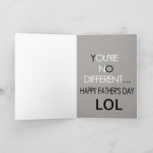 Du bist keine andere Vatertagskarte Karte (Innenseite)
