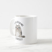 Du bist Kitten Me Seriös lustiger Cat Pun Kaffeetasse (Vorderseite Links)