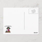 Du bist klüger, ich werde nackter sein postkarte (Rückseite)