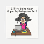 Du bist klüger, ich werde nackter sein serviette (Vorderseite)