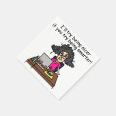 Du bist klüger, ich werde nackter sein serviette (Ecke)