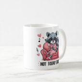 Du bist komisch, ich Behalt dir, Funny Raccoon und Kaffeetasse (VorderseiteRechts)