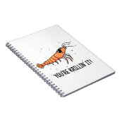 Du bist Krillin It Funny Krill Pun Notizblock (Rechte Seite)