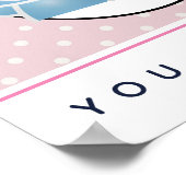 Du bist lieblich Kissingbären auf Polka Dots Poster (Ecke)