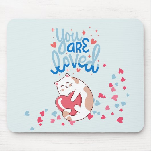 Du bist liebliche Katzen Mousepad (Vorne)