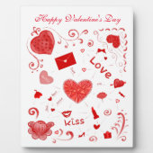 Du bist LIEBT. Glücklicher Valentinstag für Freund Fotoplatte (Vorderseite)