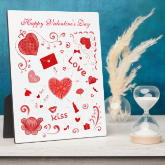 Du bist LIEBT. Glücklicher Valentinstag für Freund Fotoplatte