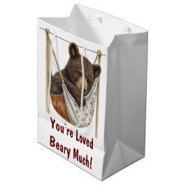 Du bist liebte Beary Much Geschenktasche Mittlere Geschenktüte