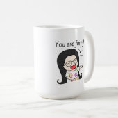 Du bist lustig kaffeetasse (VorderseiteRechts)