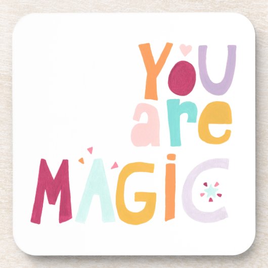 Du bist Magie Getränkeuntersetzer (Vorderseite)