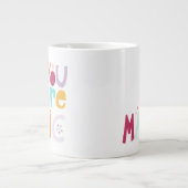 Du bist Magie Jumbo-Tasse (Vorderseite)