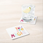 Du bist Magie Rechteckiger Pappuntersetzer (Vor Ort)